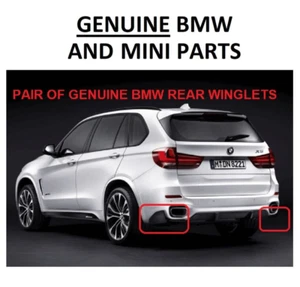 GENUINE BMW X5 F15 Carbon Fibre Rear Winglets 51192348140, 51192334715 PAIR. 22X - Picture 1 of 10