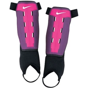 Nuevas espinilleras de fútbol Nike Youth Charge púrpura/rosa, talla S/P - Imagen 1 de 2