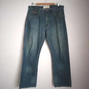 Rodd & Gunn Mens Blue Denim Straight Leg Mid Rise Jeans W36 L32 VGC - Foto 1 di 5