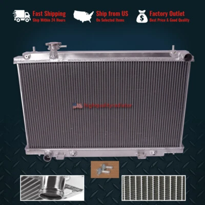 2Rows All Aluminum Radiator For 2003-2006 Nissan 350Z 3.5L AT/MT DPI:2576 Foto 1 de 4