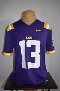 Nike Garrett Nussmeier LSU Tigers NIL Herren Fußball Spiel Trikot Lila Neu mit Etikett - Bild 1 von 6