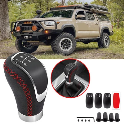 For Toyota Tacoma Manual Gear Stick Shift Knob Shifter Lever Head 5/6 Speed Red - Image 1 of 4