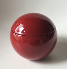 vintage Space age lacquer ware plastic ball box container Rare! / panton style