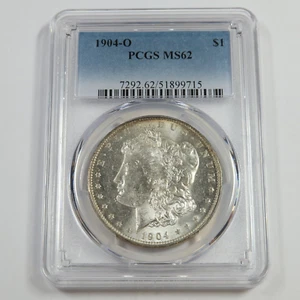 1904 O PCGS MS62 - Silver Morgan Dollar $1 US Coin #53568A - Picture 1 of 3