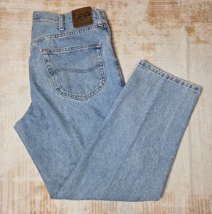 Lee Jeans Mens Size 36x30 Relaxed Fit Light Wash - Picture 1 of 14