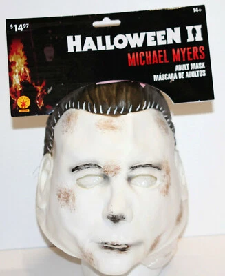 New NWT - Halloween II Movie Michael Myers Face Mask Horror Adult Soft Plastic - Image 1 of 4
