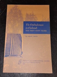The Ombudsman in Finland: The First Fifty Years by Michael Hiden Soft - Bild 1 von 4