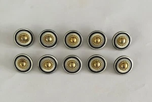 Job Lot Of 10 Vintage Plastic Shank Buttons, 25mm - Picture 1 of 4