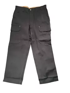 Pantalones de trabajo de carga Duluth Trading Co. negros con manguera contra incendios talla 38 nuevos con etiquetas - Imagen 1 de 7