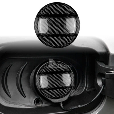 Fuel Gas Tank Cap Cover Carbon Fiber For Audi A1 A2 A3 A4 A5 A7 A8 Q3 Q5 Q7 TT - Image 1 of 4