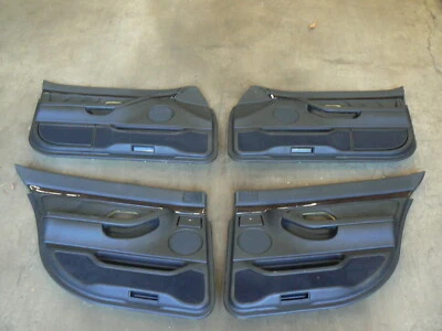 95-01 BMW E38 740i Juego de paneles de puerta negros usados muy bonito, distancia entre ejes corta solamente Foto 1 de 4