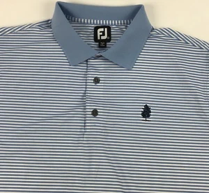 Camisa polo de golf FootJoy FJ para hombre talla XL atlética azul blanco a rayas golf - Imagen 1 de 6