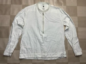 G-Star Raw Women White Half Zip Long Sleeve Lightweight Shirt Size Small - Picture 1 of 8