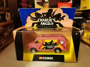 CORGI CC87501 CHARLIES ANGELS TV SERIES DIECAST MODEL PINK VAN GMC TRUCK BOND