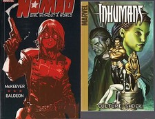 NOMAD GIRL WITHOUT A WORLD & INHUMANS CULTURE SHOCK MARVEL 2 SOFTCVR GN TPBS NEW