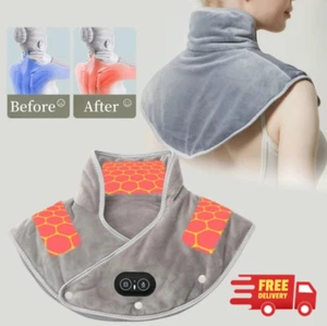 USB Electric Heating Shoulder & Neck Pad - Thermal Compress Pain Relief - Picture 1 of 14