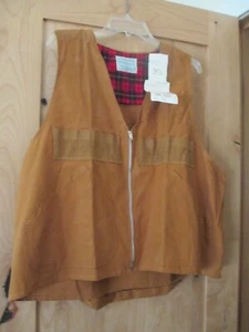 NEW VINTAGE HUNTING VEST WESTERN FIELD MONTGOMERY WARD GAME POUCH ALL COTTON - Picture 1 of 4