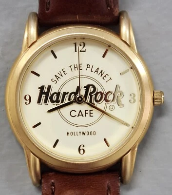 Reloj Hard Rock Café Hollywood 36 mm clásico marrón con caja original Foto 1 de 4