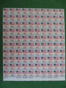 Doc Sc# 1622 Flag over Independence Hall 13¢ 1975 Sheet of 100 MHN - Picture 1 of 5