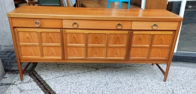 Vintage Nathan Squares Teak / Teak Veneer Sideboard  - Image 1 of 4