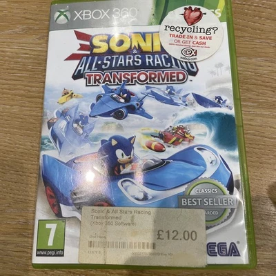Sonic & All-Stars Racing Transformed (Microsoft Xbox 360,2012) - Image 1 of 3