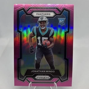 Jonathan Mingo 2023 Panini Prizm Rookie #312 Pink Prizm (RC) Carolina Panthers - Imagen 1 de 2