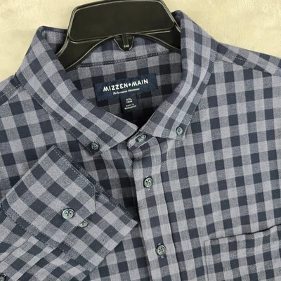 Mizzen+Main Performance Menswear Button Down Checkered Shirt flannel XXL - Image 1 of 4