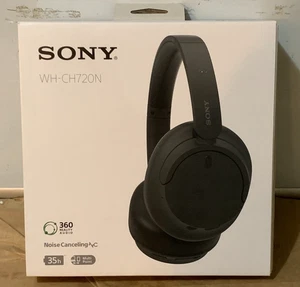 Neu Sony WH-CH720N kabellose Noise-Cencelling-Kopfhörer schwarz - Bild 1 von 2