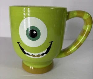 DISNEY PARKS PIXAR MONSTERS INC GREEN COFFEE MUG CUP GENUINE LARGE MIKE WAZOWSKI - Picture 1 of 6