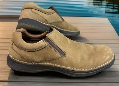 Мужские повседневные мокасины без шнурков Hush Puppies размер 13 M серо-коричневые 15127 - Изображение 1 из 4