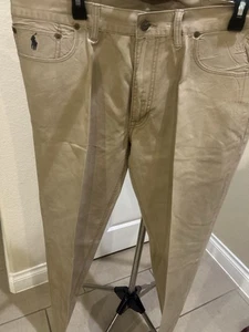 Men’s Polo Ralph Lauren 650 Straight Leg Pants Khaki 38X32 - Picture 1 of 5
