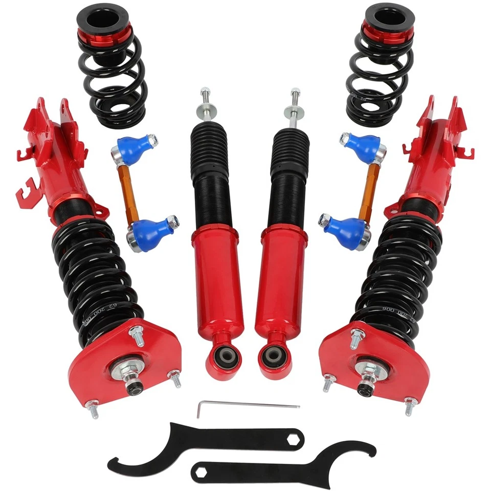 For 09-14 Nissan Cube Z12 Shock Struts Adj. Height Coilovers Suspension Kit 4pcs - Imagem 1 de 4