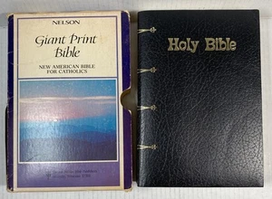 Bible New American Standard Giant Print 1976 Edition Brown Leather Excellent - Bild 1 von 21