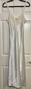 Victoria’s Secret Vintage Gold Label langes Slip Nachthemd Dessous Spitze elfenbein Gr. S - Bild 1 von 4