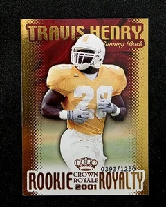 2001 Pacific Crown Royale #6 Travis Henry Rookie Royalty #/1250 - Picture 1 of 2