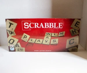 Scrabble Board Game Hasbro 2013 Ages 8+ NEW & FACTORY SEALED MINOR DMG TO WRAP - Picture 1 of 8