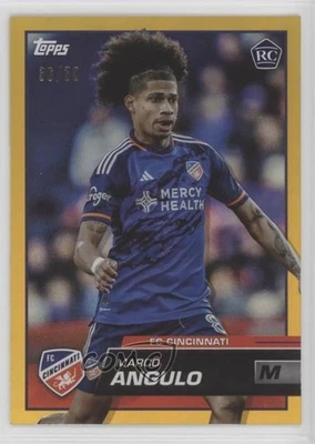 2023 Topps MLS Gold Foil /50 Marco Angulo #26 Rookie RC - Image 1 of 2