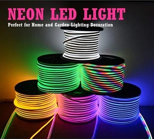 20 m weißes flexibles NEON-Licht, 220 V SMD 2835 120 LED-Streifen Lichtset (IP65 Wasser - Bild 1 von 11