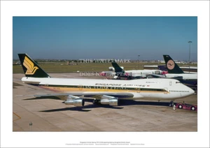 Singapore Airlines Boeing 747 A3 Art Print – Sydney – 42 x 29 cm Poster - Picture 1 of 4