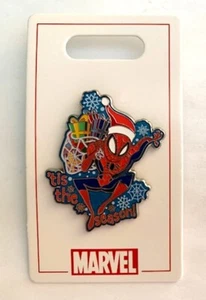 NEW DISNEY PARKS MARVEL SPIDER - MAN HOLIDAY CHRISTMAS SPIDERMAN PIN - Picture 1 of 3