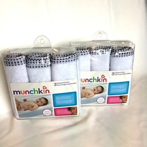 Pack de 2! MUNCHKIN Impermeable Cambiador Almohadilla Forros Total 6 Unidades Lavable Envío Rápido - Imagen 1 de 4