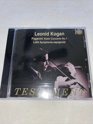 Kogan Testament Paganini Violin Concerto No. 1 Lalo Symphonie espagnole CD 2002 - Image 1 of 2