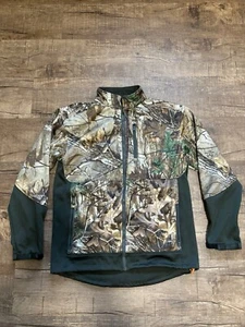 Mens Habit Camo Fleece Jacket Size Medium Great Condition Real-tree Hunting - Picture 1 of 6