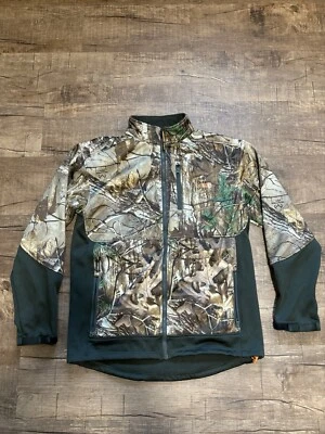 Mens Habit Camo Fleece Jacket Size Medium Great Condition Real-tree Hunting - Image 1 of 4