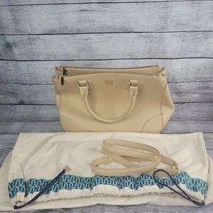 Bolso Bandolera Robinson Tory Burch Cuero Taupe Crema ¡DAÑADO! ¡LEER! - Imagen 1 de 19