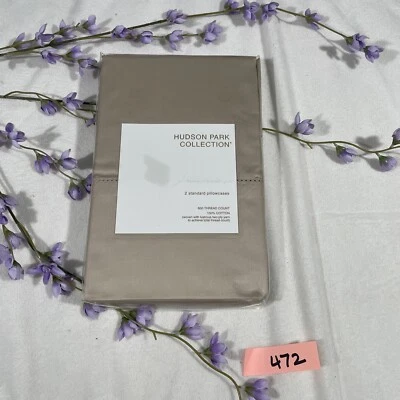 Nuevo en caja [2 estándar] Fundas de almohada 600TC satén para Hudson Park en piedra pómez #471 Foto 1 de 4