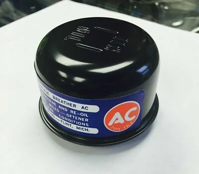 REPRO 64-67 Chevelle Impala Camaro Intake Manifold Oil Tube Breather + Decal - Image 1 of 4