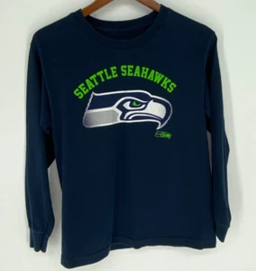 NFL Niños Talla 14/16 Equipo Ropa Seattle SeaHawks Fútbol Manga Larga Camisa 2510 - Imagen 1 de 6