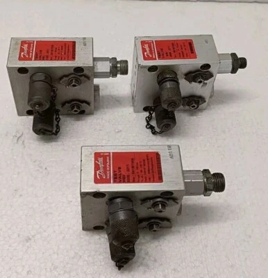 A lot of 3 pcs DANFOSS MBV 5000 2211 061B7005 PRESSURE TEST VALVE 0-120 BAR - Image 1 of 4