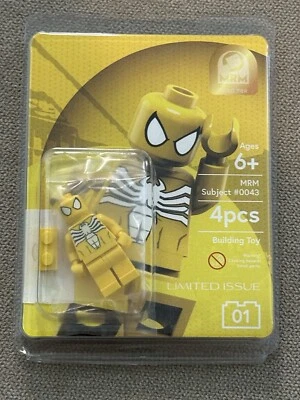 LEGO SDCC Spiderman Venom CUSTOM MRM MuddyRiver Minifig YELLOW NEW 1 OF 2 - Image 1 of 3